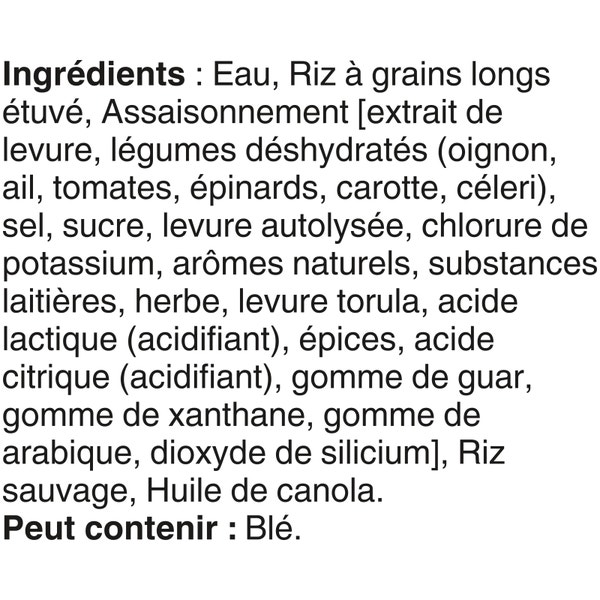 Riz à grains longs et riz sauvage aux fines herbes BISTRO EXPRESS(MC) de marque BEN'S ORIGINAL(MC), 250 g