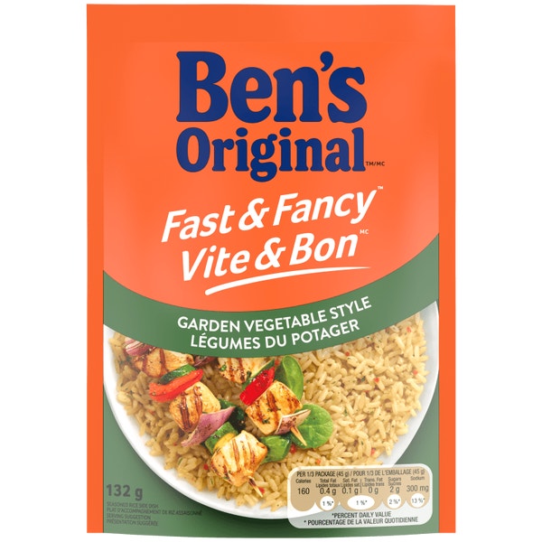 BEN'S ORIGINAL™ FAST & FANCY™ Garden Vegetable Style Rice, 132g