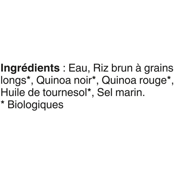 Quinoa et riz brun avec sel marin BEN’S ORIGINAL(MC) Biologique, 240 g