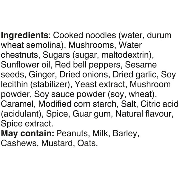 Bens Original Street Food Japanese Teriyaki Noodles