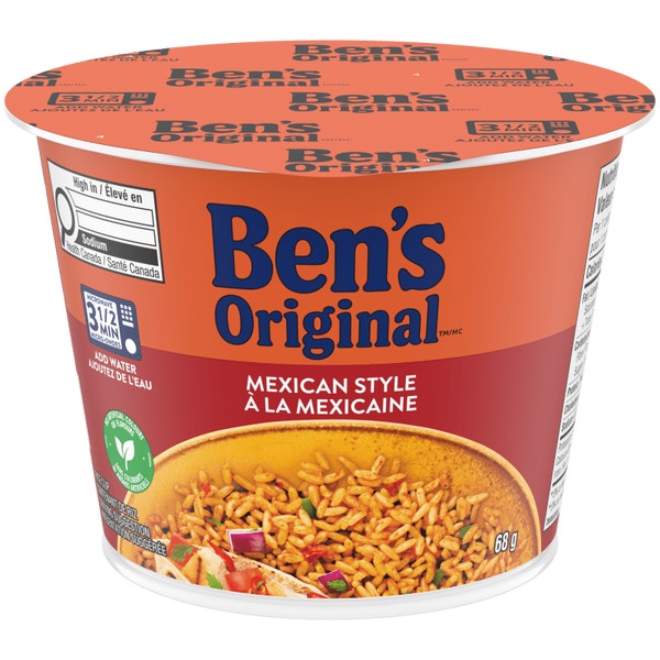 BEN'S ORIGINAL™ Mexican Style Rice Single Serve Cup​, 68 g