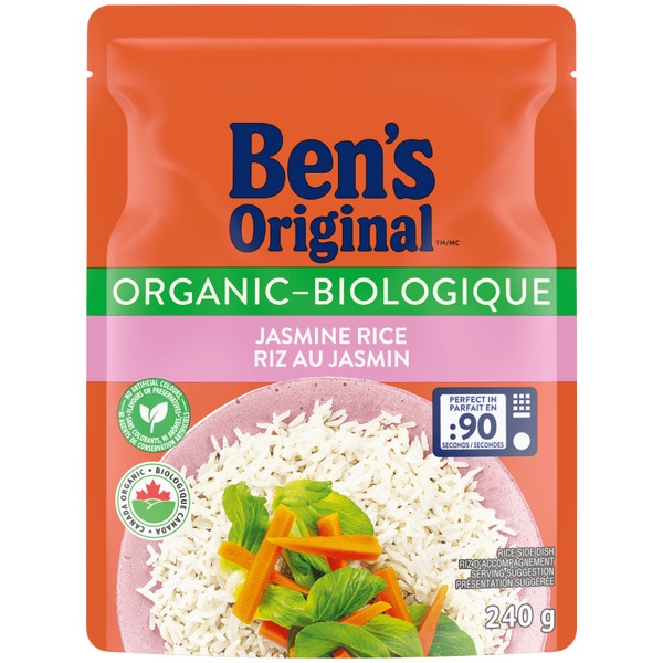 Riz au jasmin BEN’S ORIGINAL(MC) Biologique, 240 g