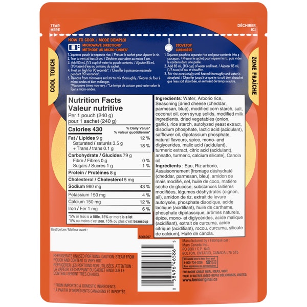 BEN'S ORIGINAL Risotto Cheese Flavour 240g