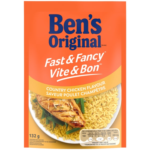 BEN'S ORIGINAL™ FAST & FANCY™ Country Chicken Flavour Rice, 132g