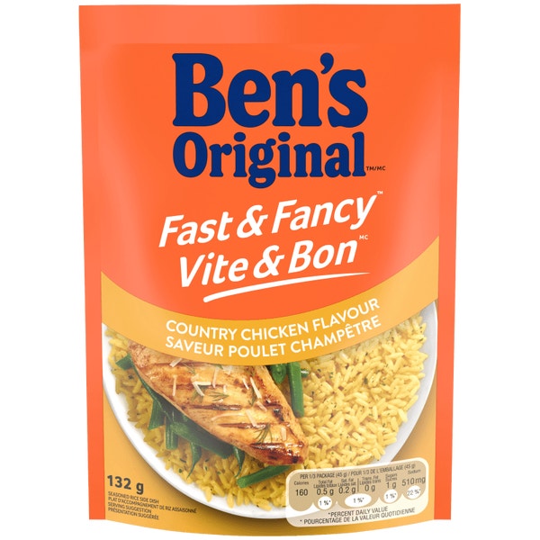 BEN'S ORIGINAL™ FAST & FANCY™ Country Chicken Flavour Rice, 132g