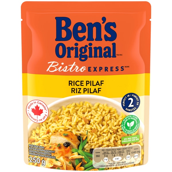 Uncle bens bistro express riz pilaf