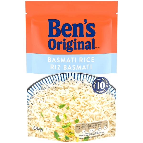 Riz basmati de marque BEN'S ORIGINAL(MC), 400 g