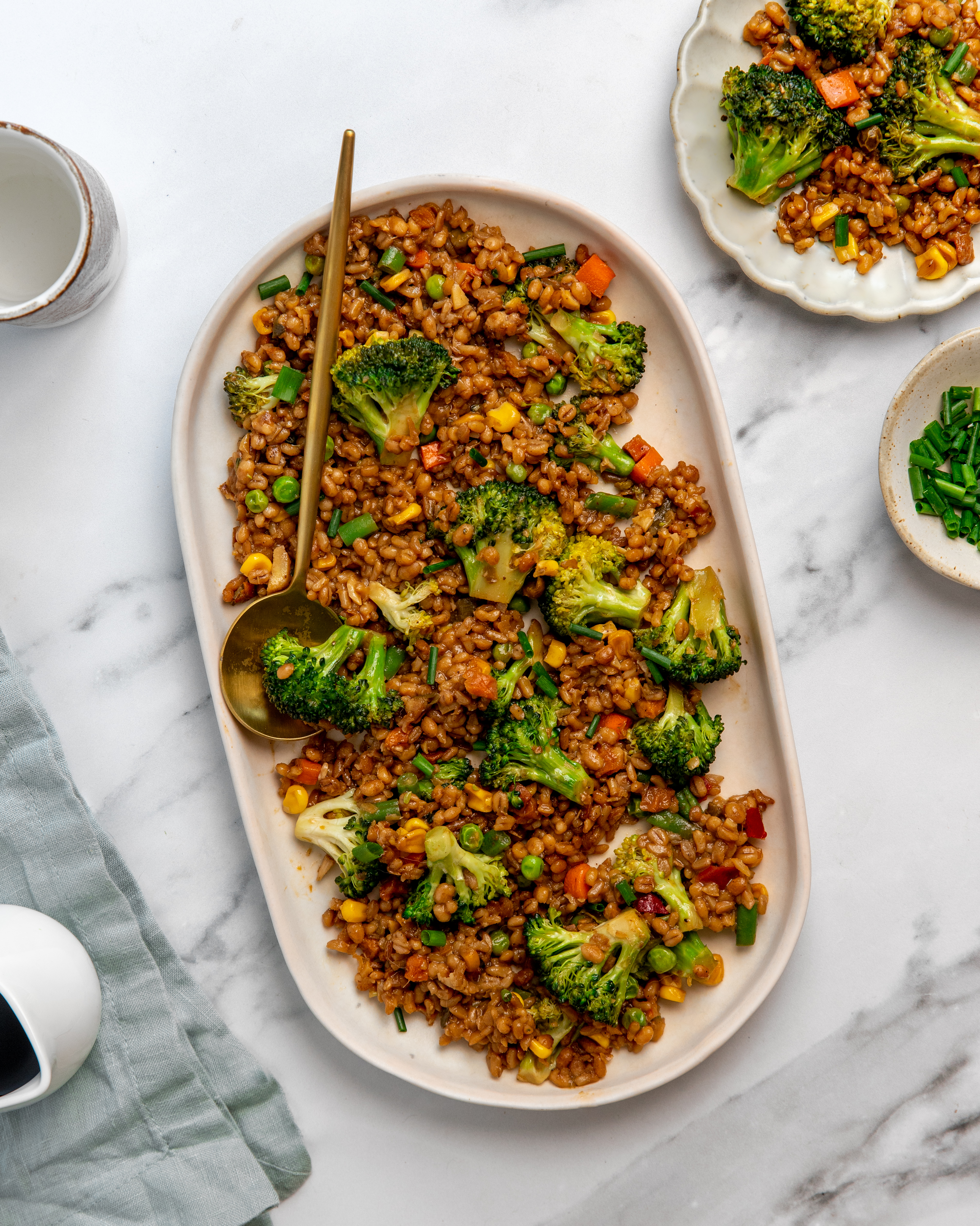 « Riz frit » au brocoli