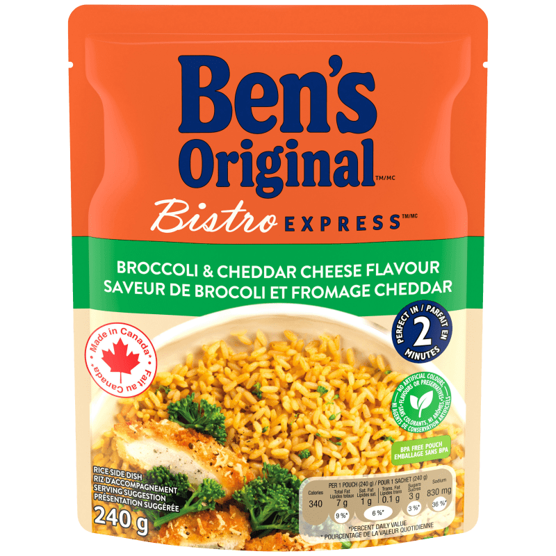 BEN'S ORIGINAL™ BISTRO EXPRESS™ Broccoli & Cheddar Flavour Rice, 240g